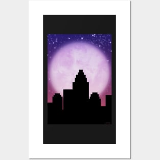 Supermoon in the City Posters and Art